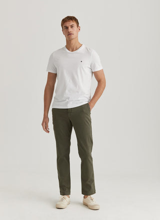 Morris Jeffrey Brushed Chinos Herr Oliv Grönt