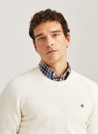 Morris Hertford Oneck Off white Herr