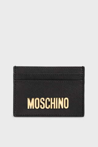 Moschino Gold Logo Cardholder