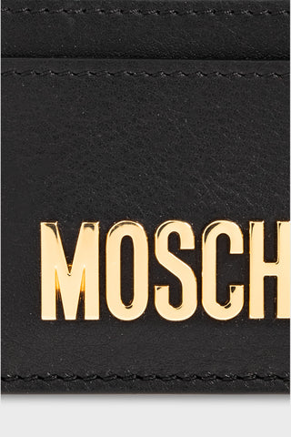 Moschino Gold Logo Cardholder