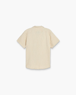 OAS Cuba Waffle Shirt Beige Herr