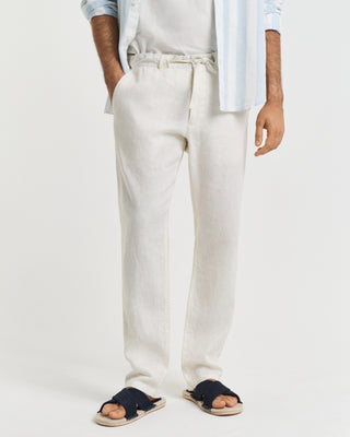 GANT Relaxed Linen Byxor Vit Herr