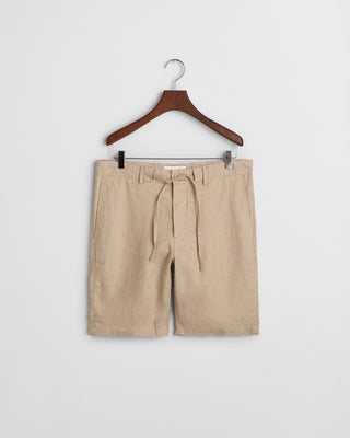 GANT Relaxed Linen Shorts Beige Herr