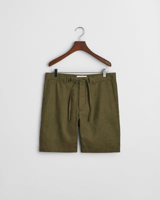 GANT Relaxed Linen Shorts Grön Herr