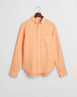 GANT Reg Dyed Linneskjorta Orange Herr