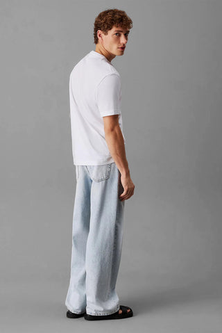 Calvin Klein Satin Bonded Logo T-shirt Vit Herr