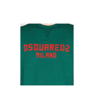 Dsquared2 Logo Print Sweatshirt Grön Herr
