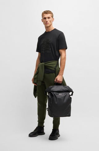 BOSS Striped Print T-shirt Svart Herr