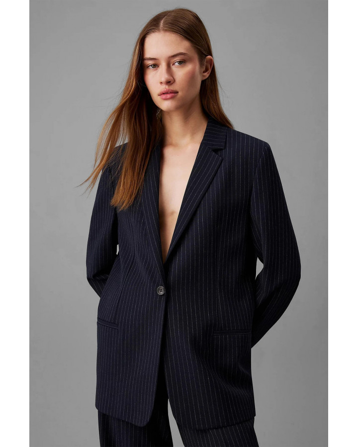 PINSTRIPE SLIM BLAZER