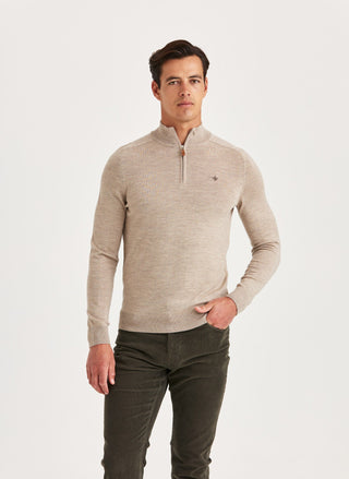 Merino John Zip Khaki