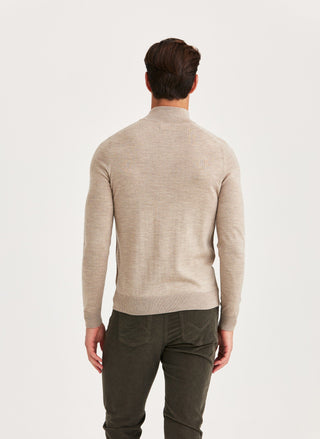 Merino John Zip Khaki