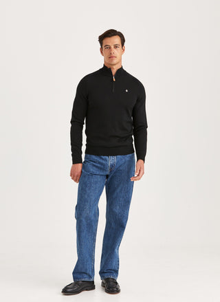 Merino John Zip Navy
