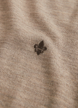 Morris Merino Zip Cardigan Khaki Herr