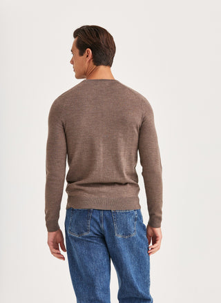 Morris Merino Oneck Brun Herr