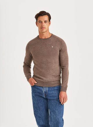 Morris Merino Oneck Brun Herr