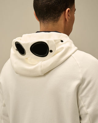 Hooded Open Diagonal Fleece BLACK