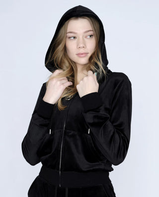 VELOUR ROBERTSSON ZIP HOODIE