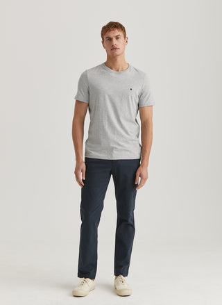 Morris Jeffrey Brushed Chinos Herr Marin Blå