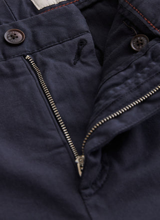 Morris Jeffrey Brushed Chinos Herr Marin Blå