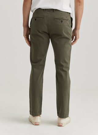 Morris Jeffrey Brushed Chinos Herr Oliv Grön