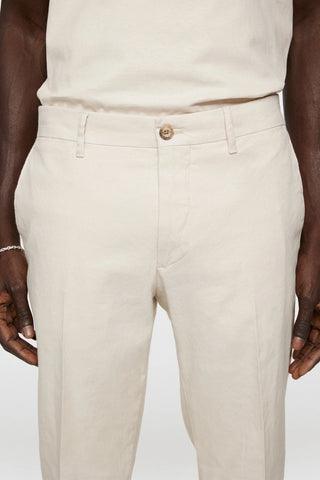 Grant Linen Stretch Pants U029 Moonbeam