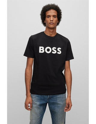 Boss Logo T-Shirt Herr Black