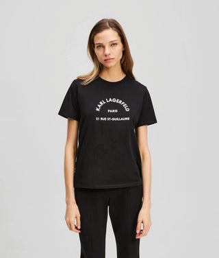 Karl Lagerfeld Logo T-shirt Dam Black
