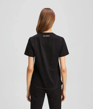 Karl Lagerfeld Logo T-shirt Dam Black