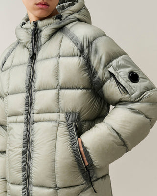 C.P. Company D.D. Shell Hooded Puffer Jacket – Flint Grey