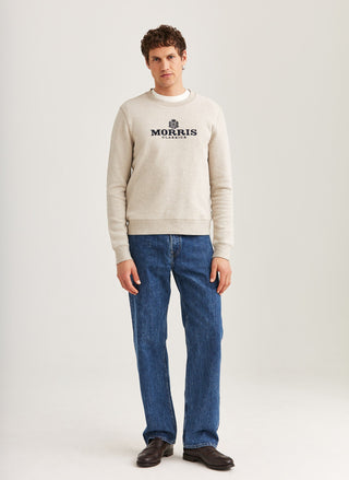 Morris Brian Sweatshirt Khaki Herr