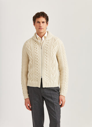 Morris Cornwall Cable Zip Jacket Herr