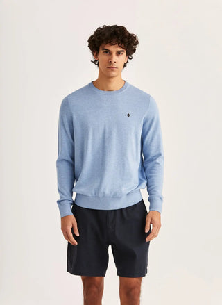 Morris Riley Oneck Tröja Blue