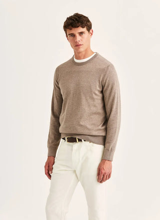 Morris Riley Oneck Tröja Brown