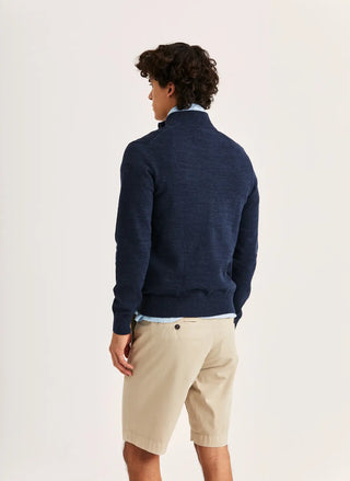 Morris Stockholm Randall Half Zip Herr Navy