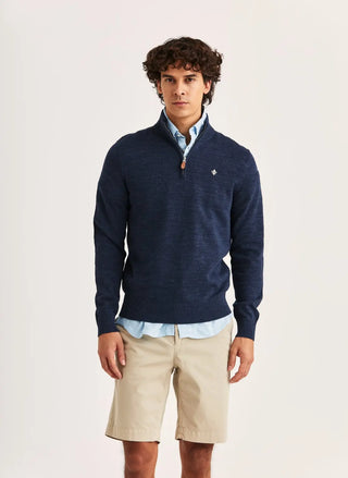 Morris Stockholm Randall Half Zip Herr Navy