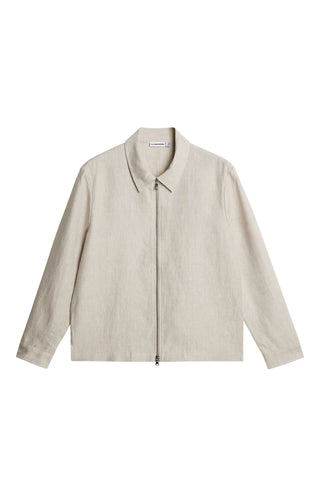 J.Lindeberg Julius Drape Linen Overshirt