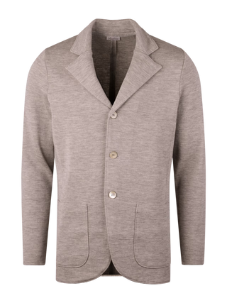 Stenströms beige stickad kavaj herr