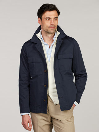 Stenströms Merino Zip Cardigan Herr Off White