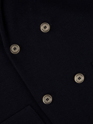 Stenströms Navy Knitted DB Blazer