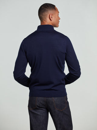Stenströms merino zip cardigan herr