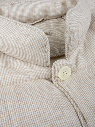 Stenströms Randig Linneväst Beige Herr