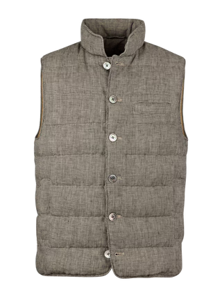 Stenströms svart vadderad linneväst herr