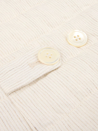 Stenströms offwhite randig linneväst herr