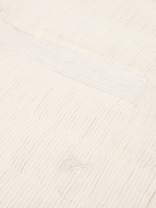 Stenströms offwhite randig linneväst herr