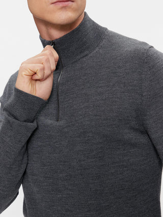 WOOL QUARTER ZIP