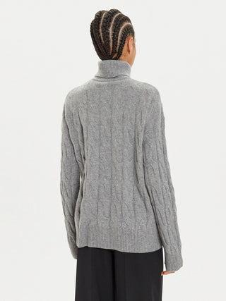 CABLE ROLL NECK