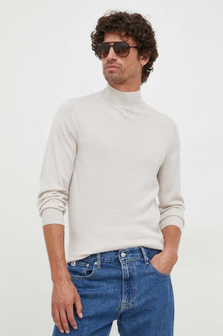 MERINO MOCK NECK