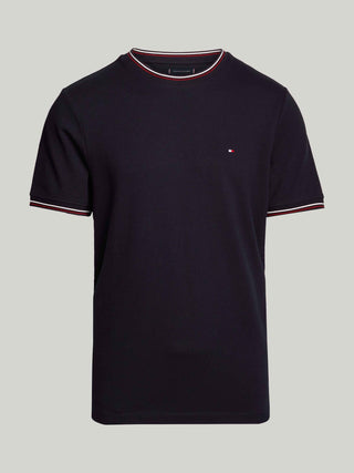 TIPPED COLLAR TEE