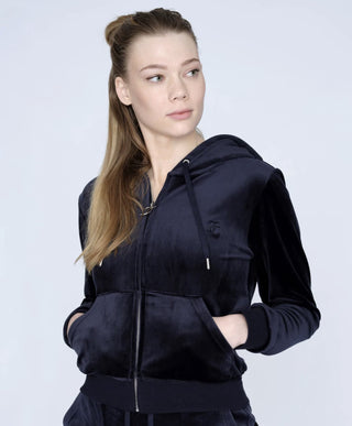 VELOUR ROBERTSSON ZIP HOODIE