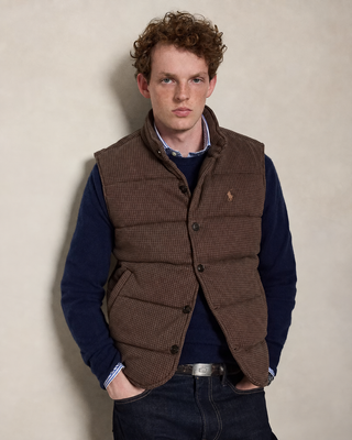 Polo Ralph Lauren Houndstooth Estate-Rib Vest